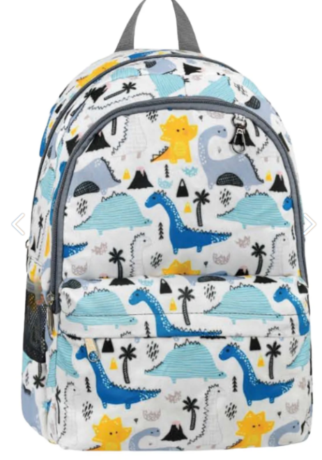 Chantaky Dinosaur Printed Primary School Bag Set with Lunch Bag and Pencil Case - 1