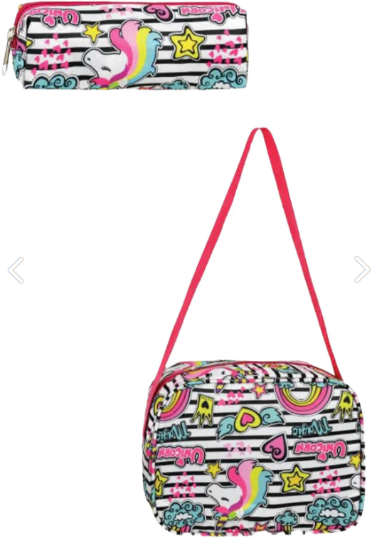 Chantaky Dinosaur Printed Primary School Bag Set with Lunch Bag and Pencil Case - 7