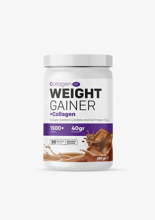 Collagen Life Chocolate flavored powder with collagen to help with weight gain - 1