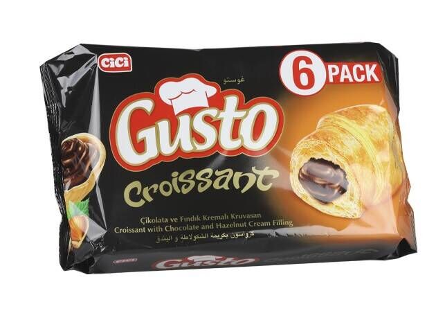 Cici Gusto Croissant with Chocolate 40 Gr. 6 Pieces -3 packs - 1