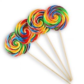 Circle shaped lollipop - 12 pieces - 1