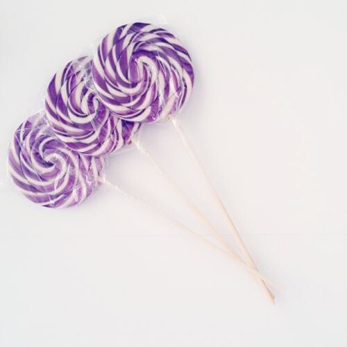 Circle shaped lollipop - 12 pieces - 7