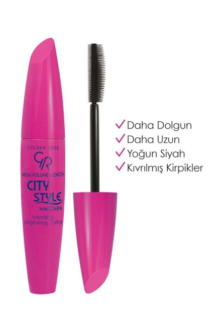 Golden Rose City Style Mascara - Black - Volumizing Mascara - 1