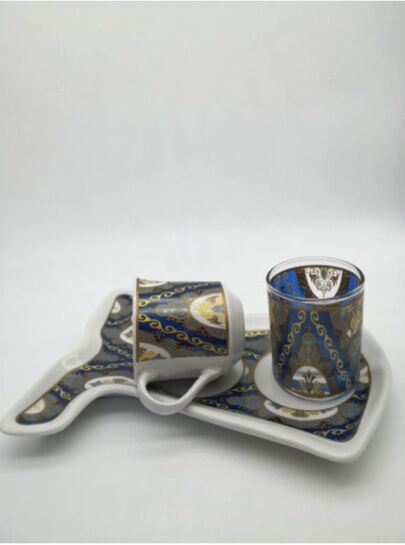 Coffee cup set for one person - 3 pieces - 1