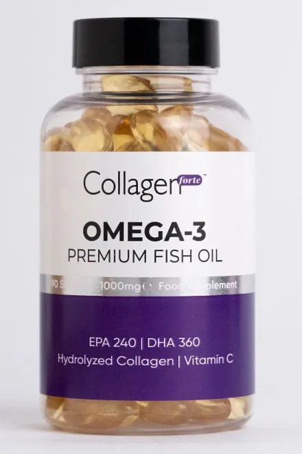 Collagen Forte Omega-3 Fish Oil Capsules - 90 Capsules - 1