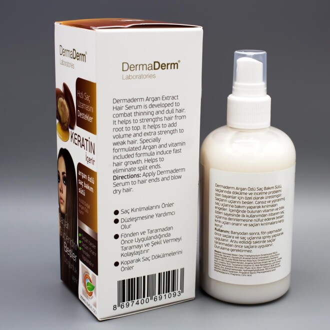 Dermaderm Argan Yağı Özlü Saç Bakım Sütü 250 Ml. - 1