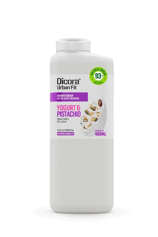 DICORA URBAN FIT Yogurt & Pistachio Protein Moisturizing Shower Gel 400ml - 1