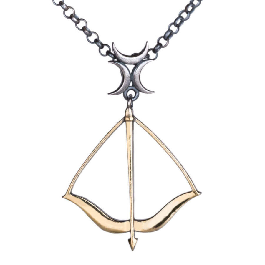 Diriliş Ertuğrul Silver Bow and Arrow Necklace - 1