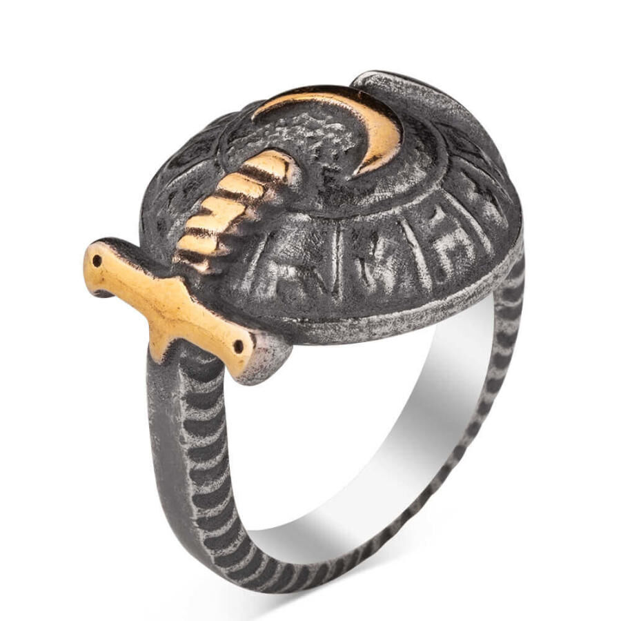 Diriliş Ertuğrul Sword Shield Ring - 2