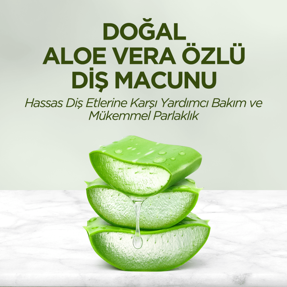 Doğal Aloe Vera Özlü Diş Macunu 90 ml - 4