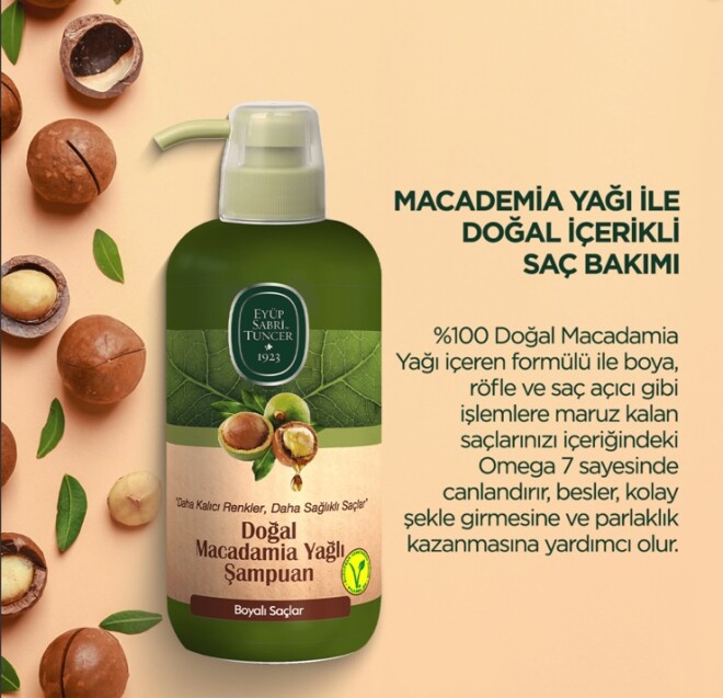 Doğal Macadamia Yağlı Şampuan 600 ml - 3