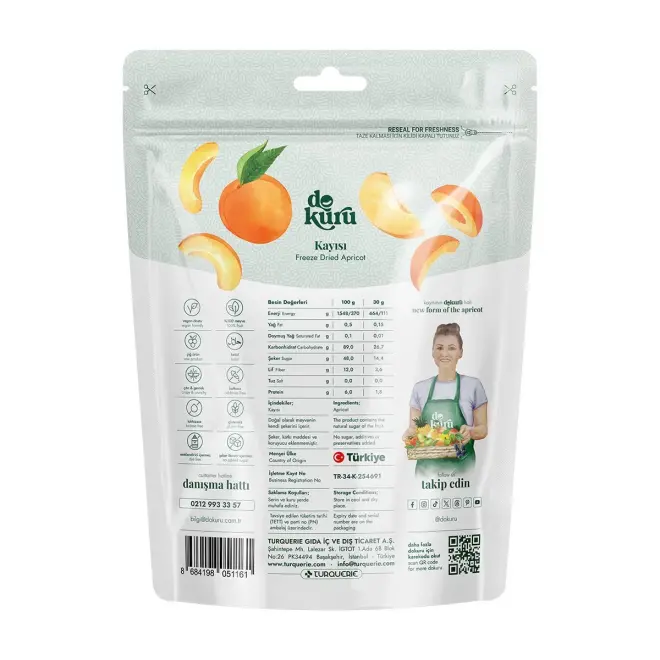 Dokuru Dried Apricot Chips - 30g - 3