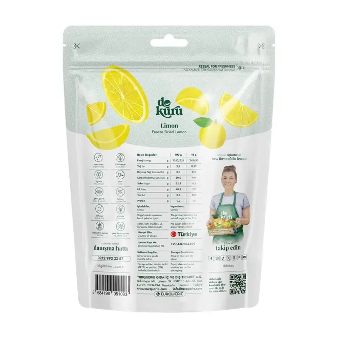 Dokuru Dried Lemon Chips - 18g - 3