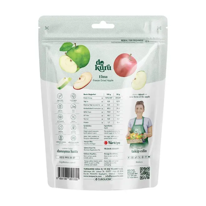 Dokuru Freeze-Dried Apple Chips - 25g - 3