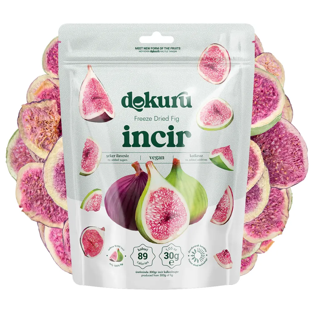 Dokuru Freeze-Dried Fig Chips - 30g - 1