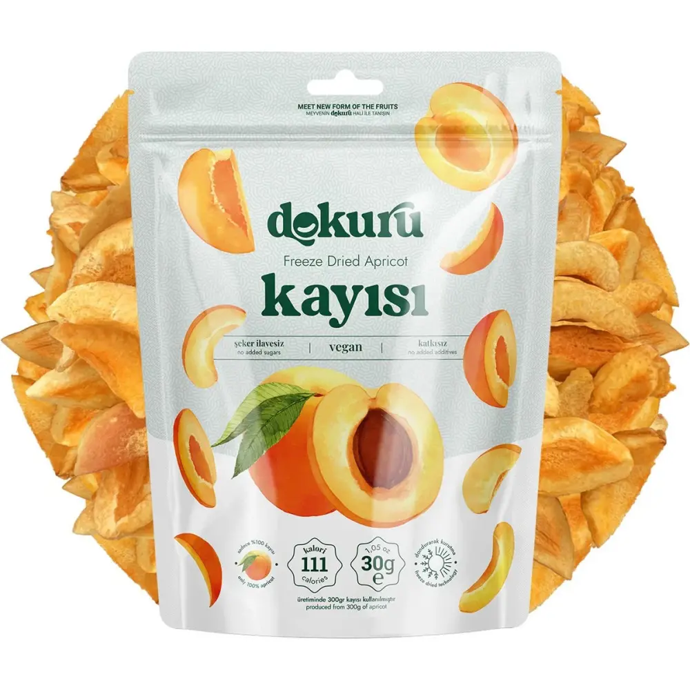 Dokuru Kayısı Kuru Meyve Cipsi - 30gr - 1