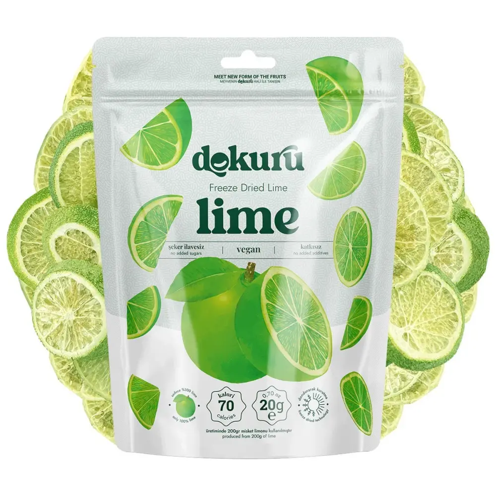 Dokuru Lime Kuru Meyve Cipsi - 20gr - 1