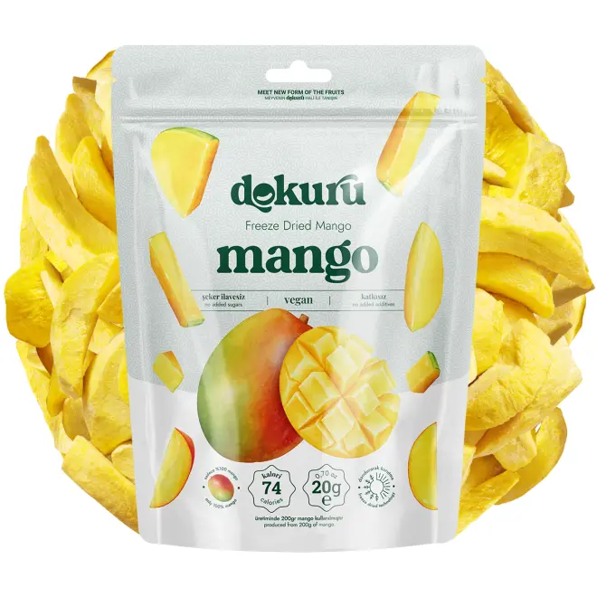 Dokuru Mango Kuru Meyve Cipsi - 20gr - 1