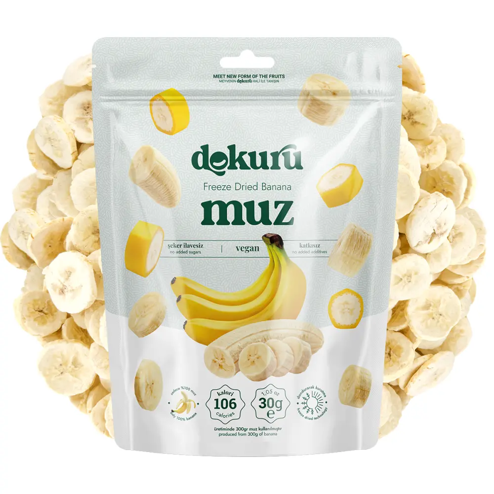 Dokuru Muz Kuru Meyve Cipsi - 30gr - 1