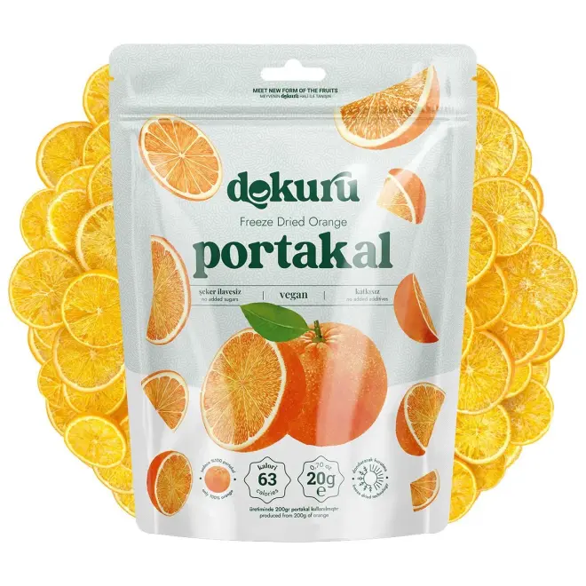 Dokuru Portakal Kuru Meyve Cipsi - 20gr - 1