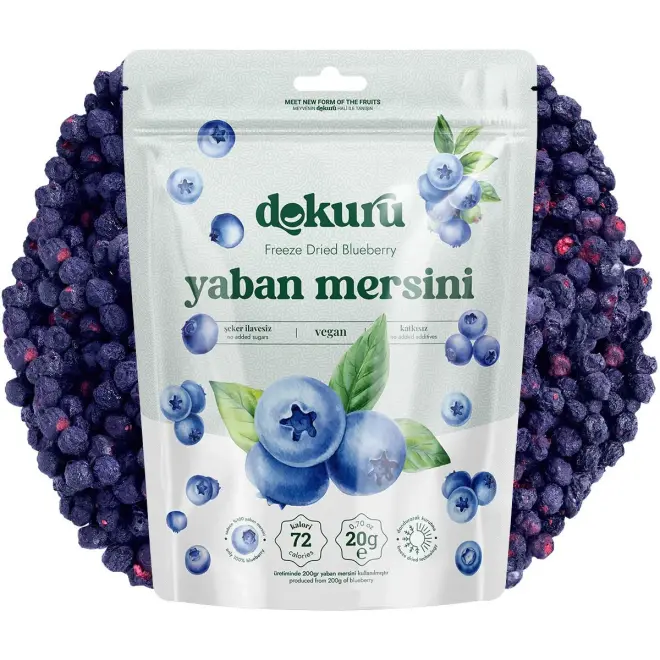 Dokuru Yaban Mersini Kuru Meyve Cipsi - 20gr - 1