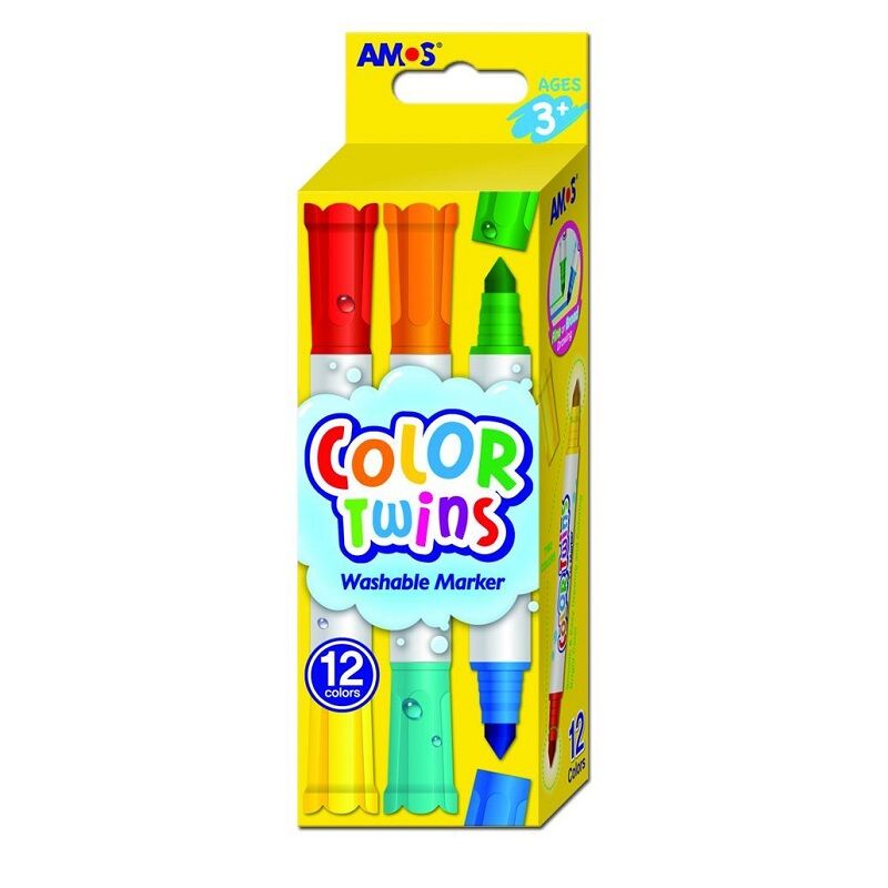 Double ended color pencils - 12 colours - 1