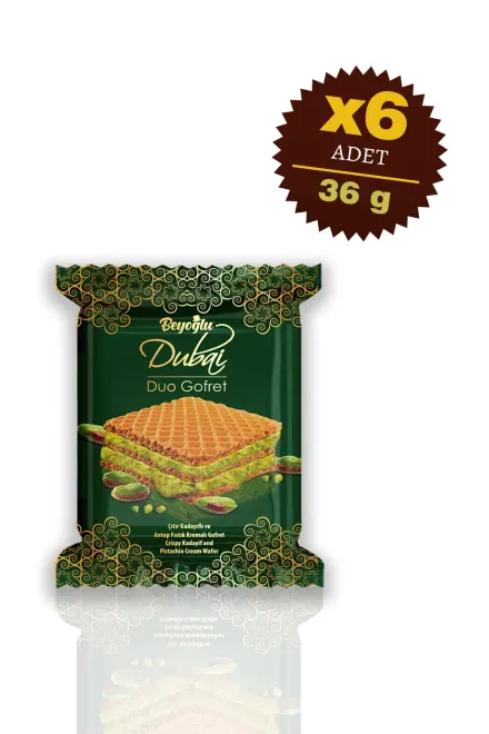 Dubai Chocolate Wafer - 6 Pieces - 1