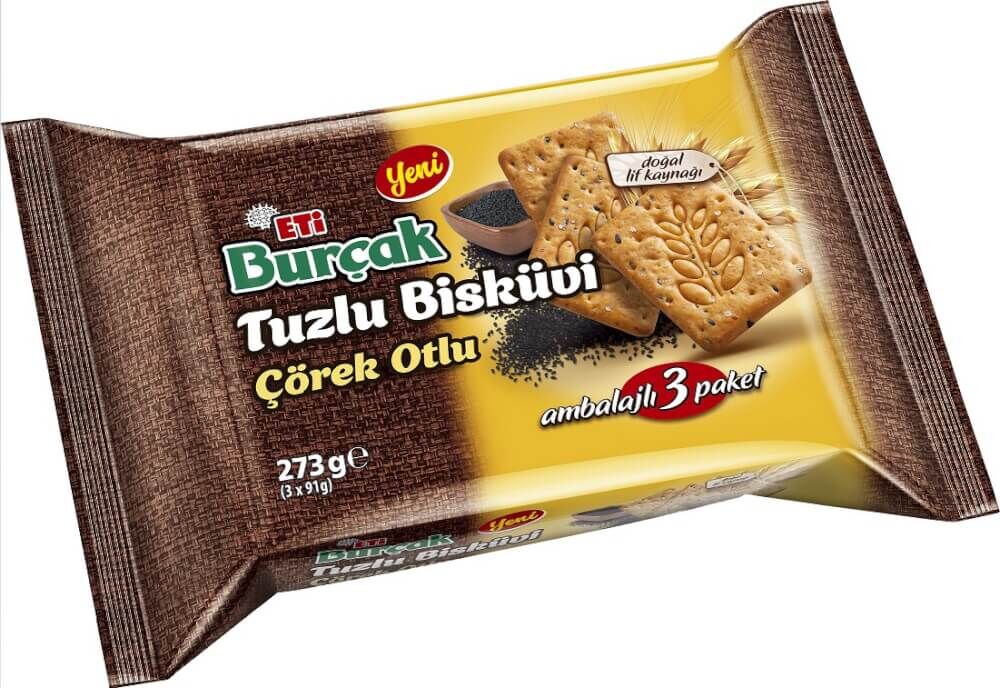 Eti Burçak Salted Black Cumin Biscuit 273g - 1