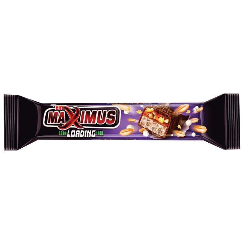 Eti Maximus Loading Chocolate Bar with Peanuts 50 Gr- 20 pcs - 2