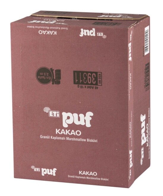 Eti Puf Cocoa 18 Gr- 48 pcs - 2