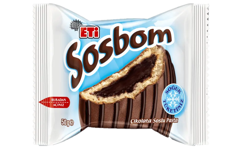 Eti Sosbom Chocolate Sauce Cake 50 Gr - 12 Pcs - 1