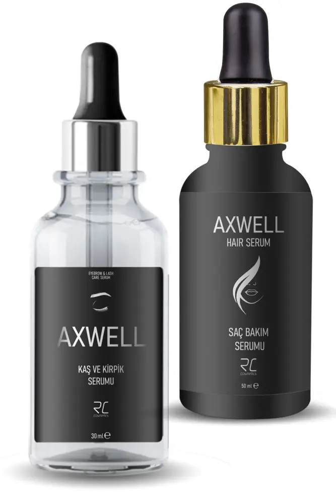 Axwell Eyebrow and Eyelash Care Serum + Hair Loss Treatment Serum - 1