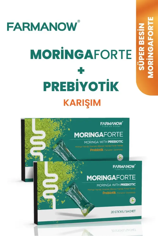 FARMANOW Moringaforte Prebiotic Powder Mix - 2 Boxes - 1