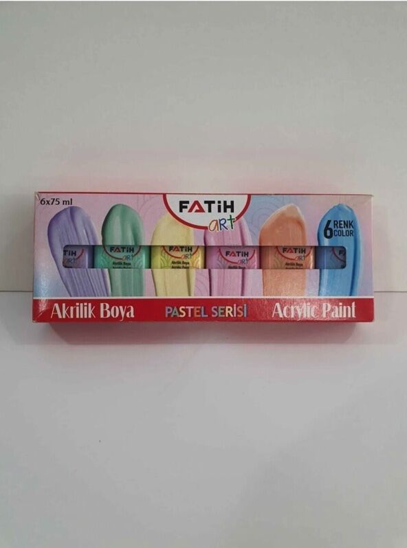 Fatih 6'lı Pastel Renkler75 Ml . Akrilik Boya - 2