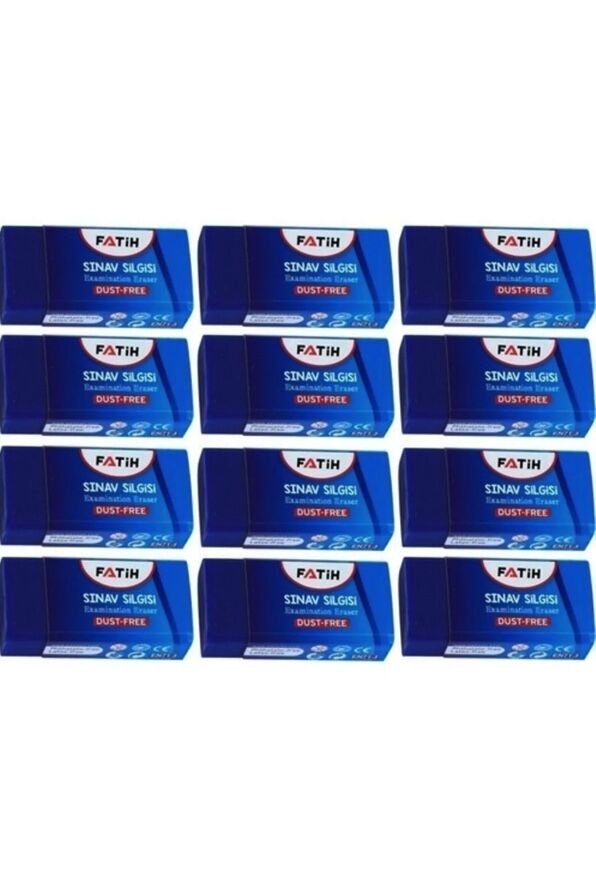 Fatih blue erasers - 12 pieces - 1