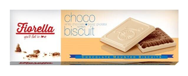 Fiorella Chocobiscuit White Chocolate Cocoa Biscuit 102 Gr- 6 Pieces - 2