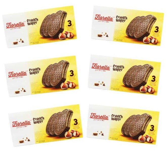 Fiorella chocolate wafer 20 grams - 6 boxes - 1