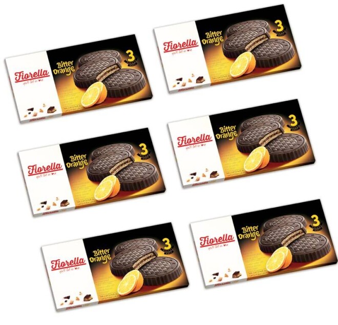 Fiorella chocolate wafer 20 grams - 6 boxes - 3