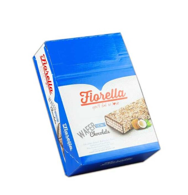 Fiorella coconut wafer covered with chocolate 26 grams - 24 pieces - 3