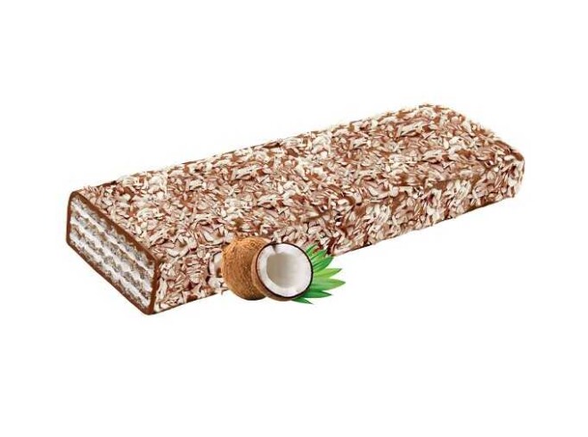 Fiorella coconut wafer covered with chocolate 26 grams - 24 pieces - 4