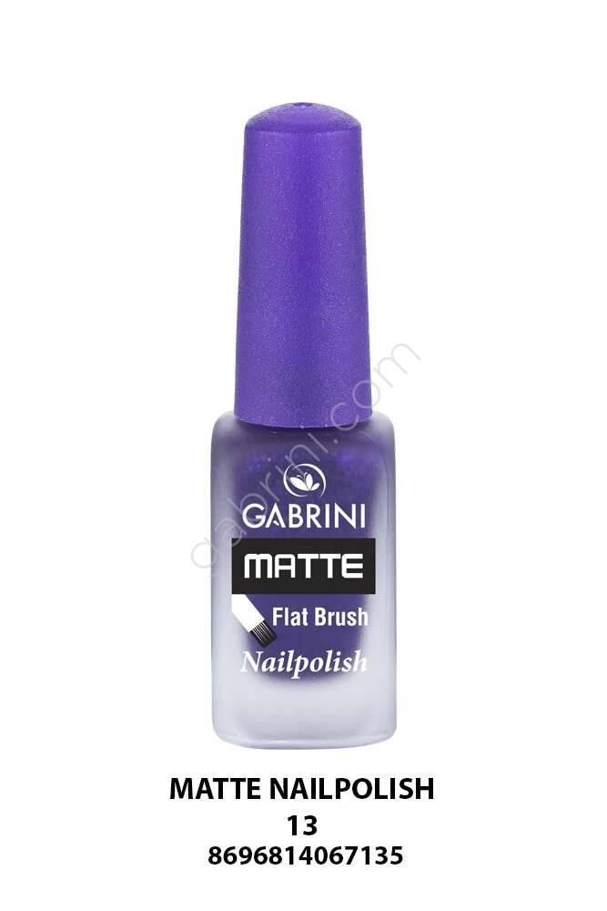 Gabrini Matte Nail Polish 13 Flat brush