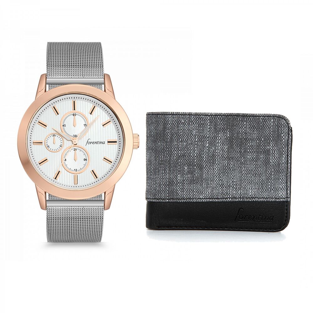 Gift set for men wrist watch with special wallet - 1