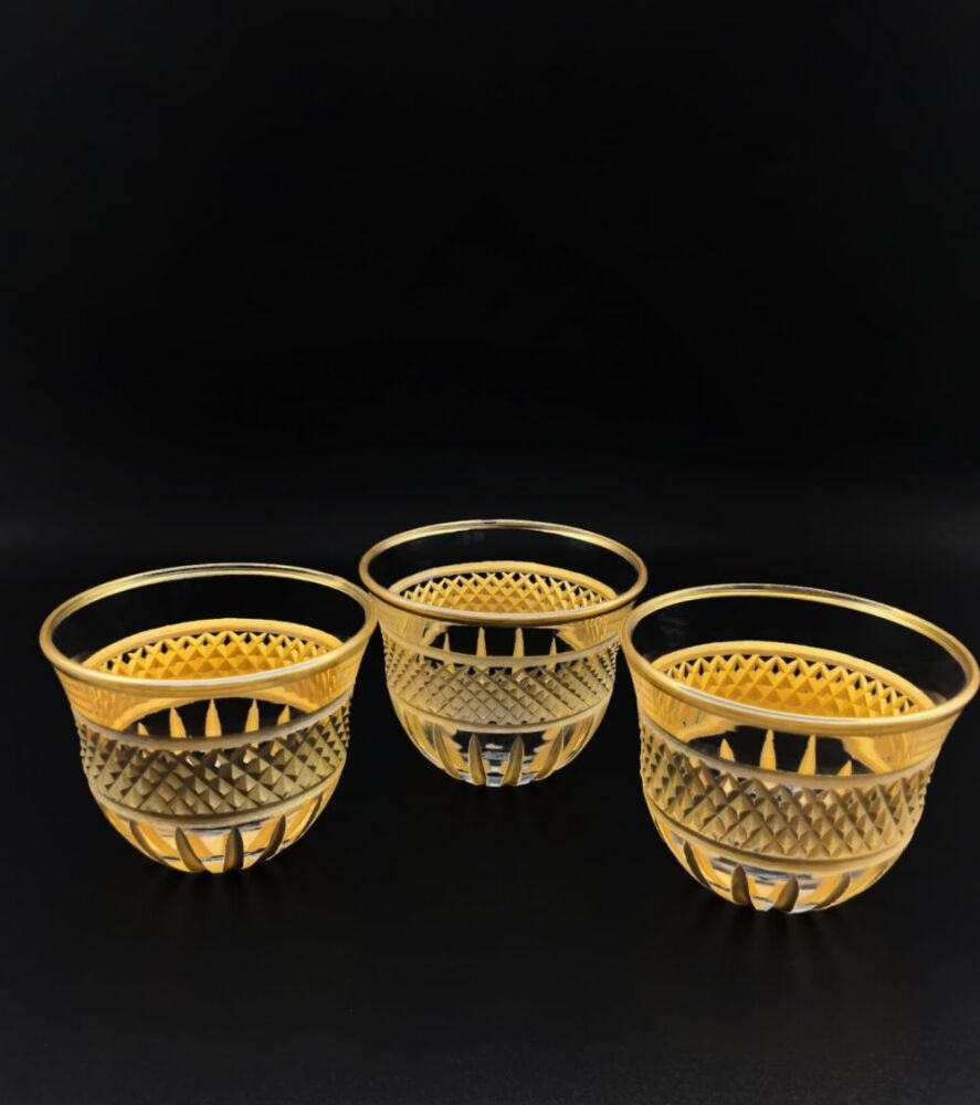 Gold engraved decorations Tea Cup Set 18 Pieces - 2