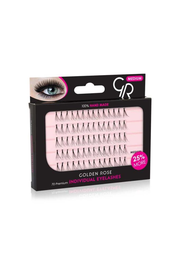 Golden Rose Individual Eyelashes - Medium - 1