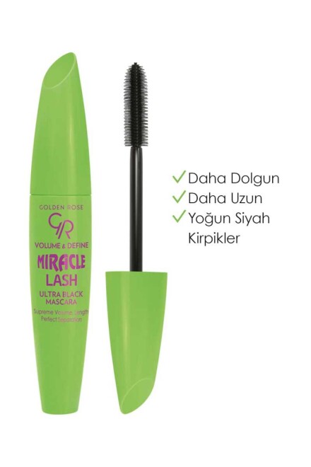 Golden Rose Miracle Lash - Siyah Hacim Veren Maskara - 1