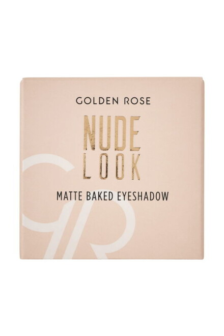 Golden Rose Nude Look Matte Baked Eyeshadow - Caramel Nude - 5