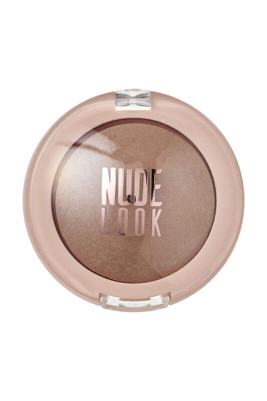 Golden Rose Nude Look Matte Baked Eyeshadow - Caramel Nude - 1