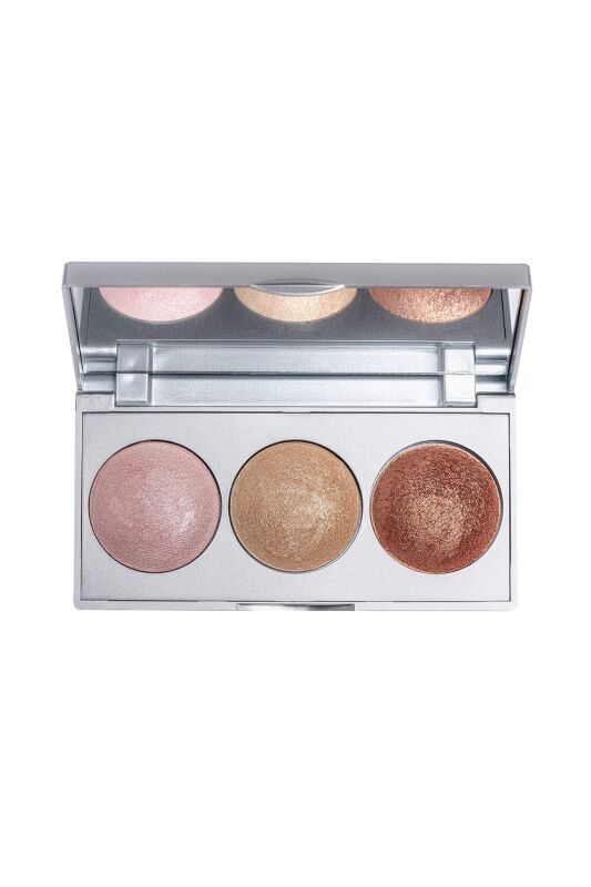 Golden Rose Strobing Highlighter Palette - Pink Gold Bronz - 1