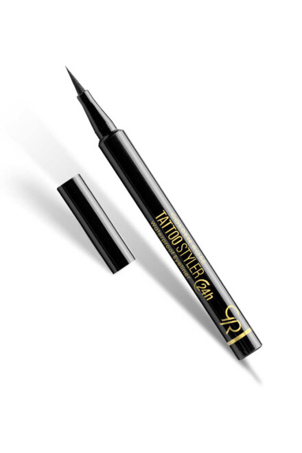 Golden Rose Tattoo Styler Dövme Suya Dayanıklı Eyeliner - Gece Yarısı Siyahı - 2