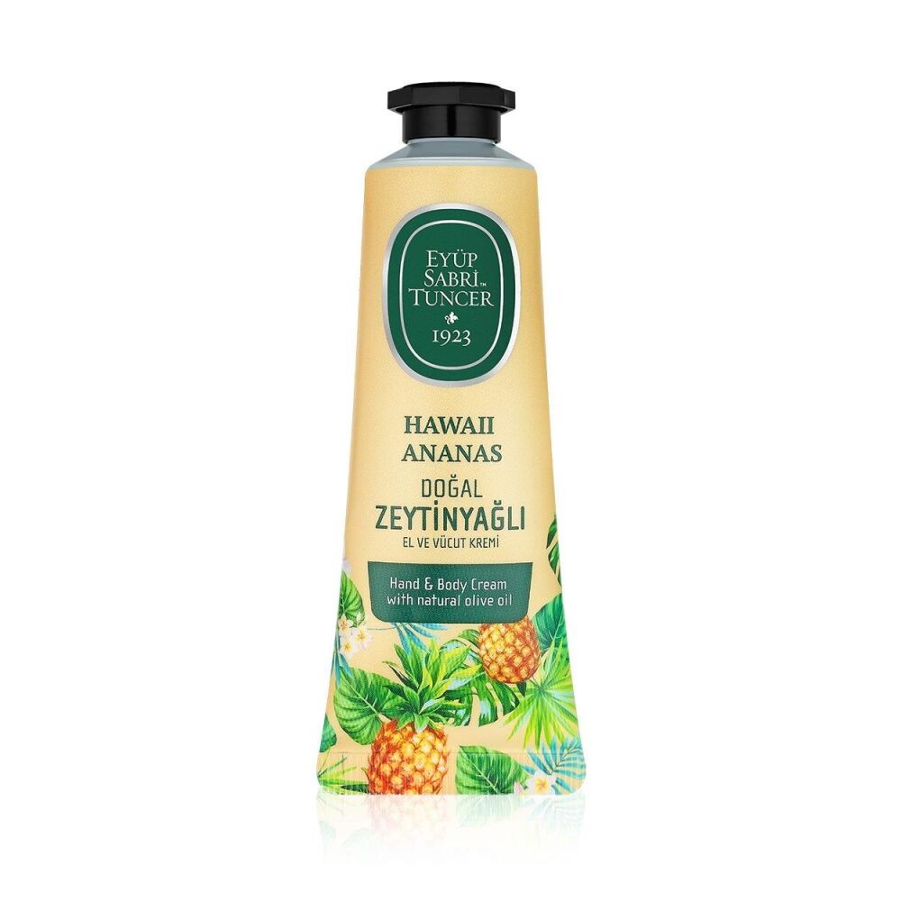 Eyüp Sabri Tuncer Hawaii Ananas Doğal Zeytinyağlı El ve Vücut Kremi 50 ml - 1